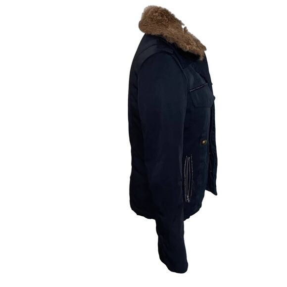 Pinko Faux Fur and Snakeskin front small coat Length 24, Bust 16, Shoulders 14 - Picture 5 of 15